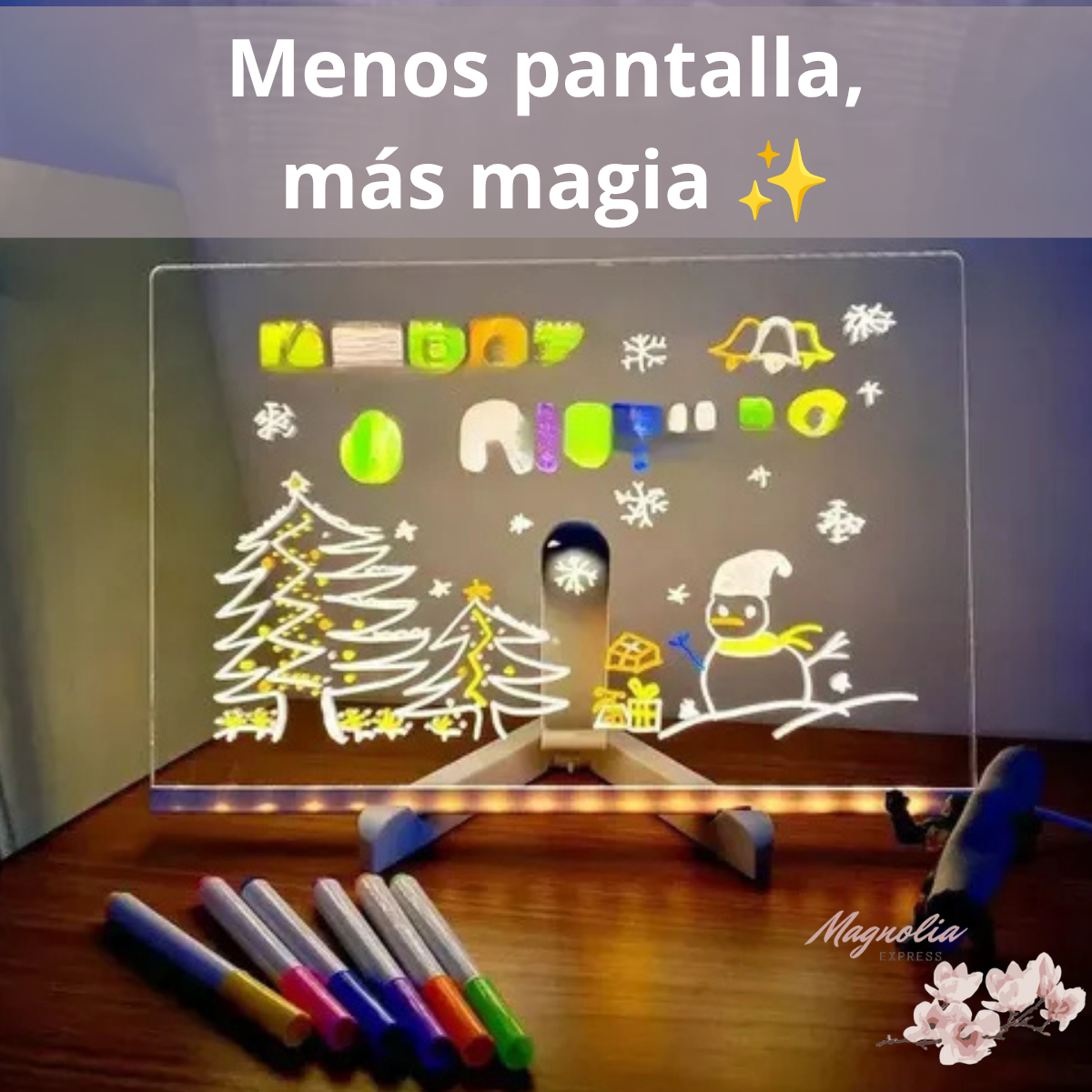 Pizarra Magica 20cm X 30cm Luz Led usb