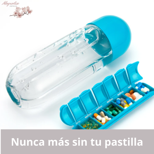 Pastillero + Botella 2 en 1"
