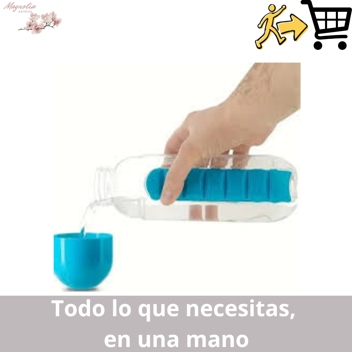 Pastillero + Botella 2 en 1"